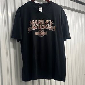 Harley-Davidson Black Tee with Bold Logo‎